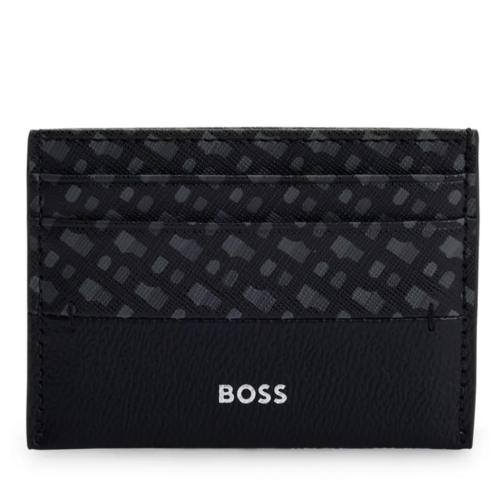 Wallets*Boss Zair N Card Holder in Black