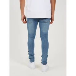Jeans*Brave Soul Denim Skinny Jean With Rip Detail in Blue