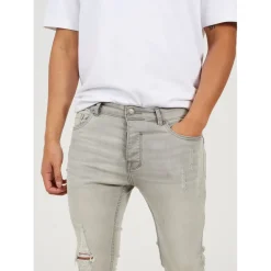 Jeans*Brave Soul Fit Distressed Jean in Blue