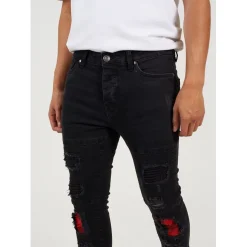 Jeans*Brave Soul Jean With Contrast Panels in Grey