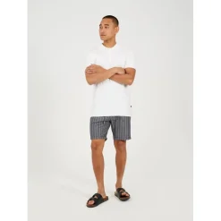 Shorts*Brave Soul Pinstripe Shorts in Grey