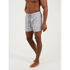 Shorts*Brave Soul Print Swim Shorts in Grey