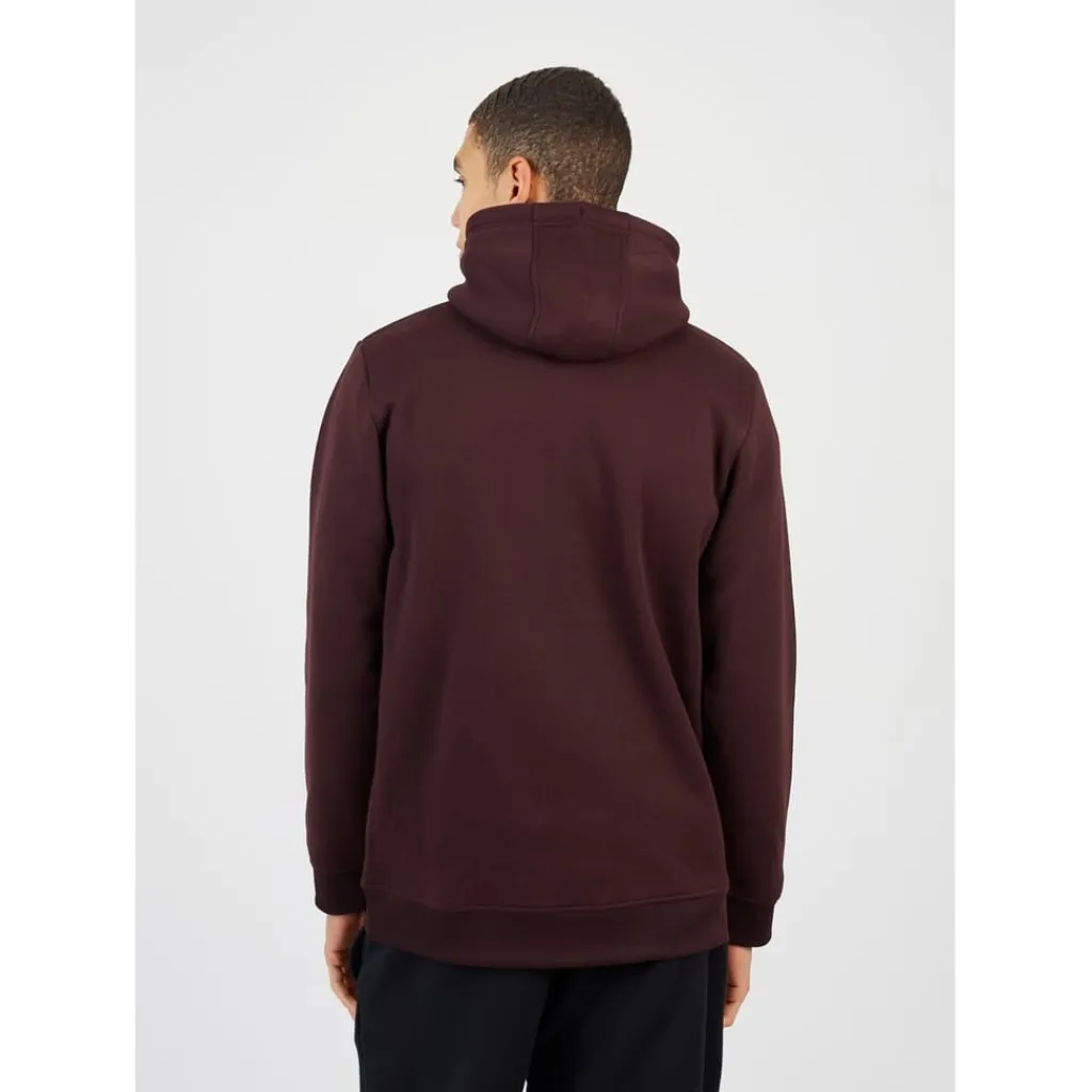 Hoodies*Brave Soul Regular Fit Cross Over Hooded Sweatshirt in Red