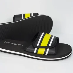 Beach Shoes|Footwear*Brave Soul Strap Slider in Black