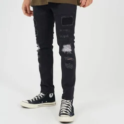 Jeans*Brave Soul Wash Biker Jean in Grey