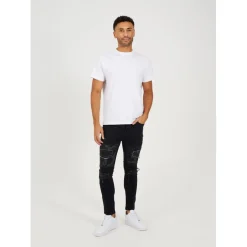 Jeans*Brave Soul Wash Biker Jean in Grey