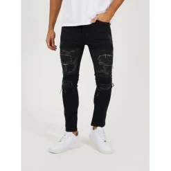 Jeans*Brave Soul Wash Biker Jean in Grey