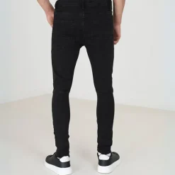Jeans*Brave Soul Wash Biker Jeans in Grey