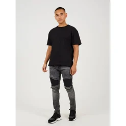 Jeans*Brave Soul Wash Biker Jean in Black