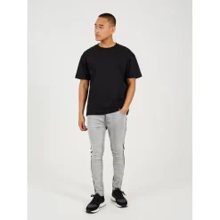 Jeans*Brave Soul Wash Skinny Jean With Stripe in Grey