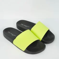 Beach Shoes*Brave Soul With Neon Strap in Yellow