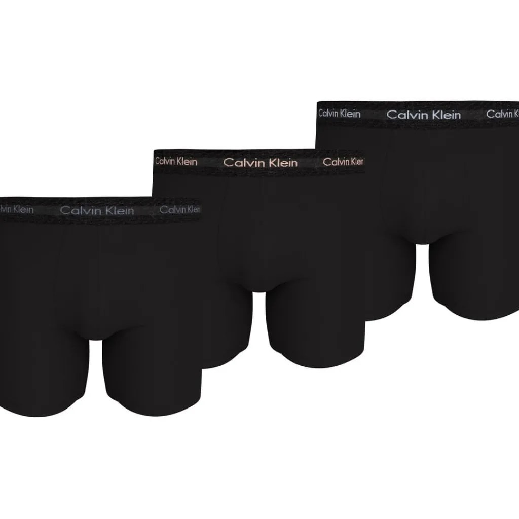 Underwear And Socks*Calvin Klein 3 Pack Boxer Briefs in Black