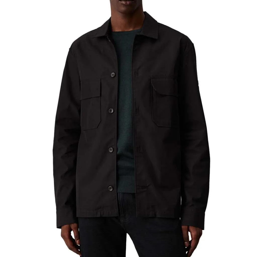 Coats And Jackets*Calvin Klein Boxy Twill Overshirt in Black