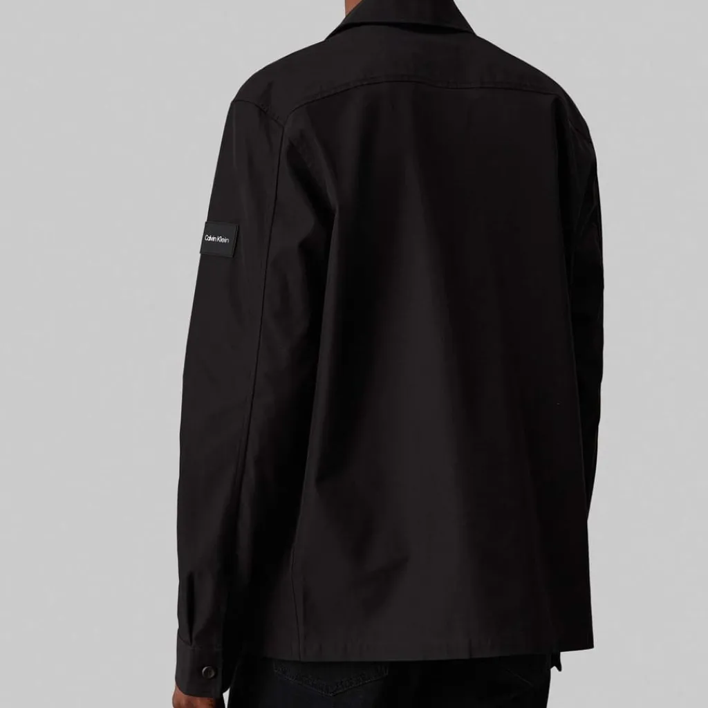 Coats And Jackets*Calvin Klein Boxy Twill Overshirt in Black