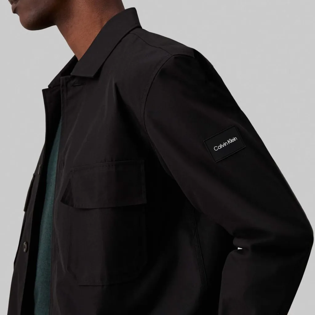Coats And Jackets*Calvin Klein Boxy Twill Overshirt in Black