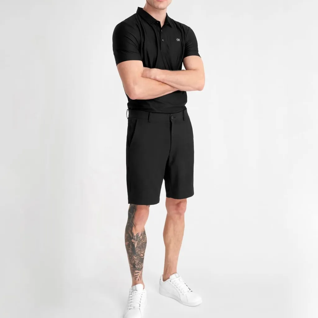 Fitness And Gym Shorts*Calvin Klein Golf Logo Print Chino Bermuda Shorts in Black