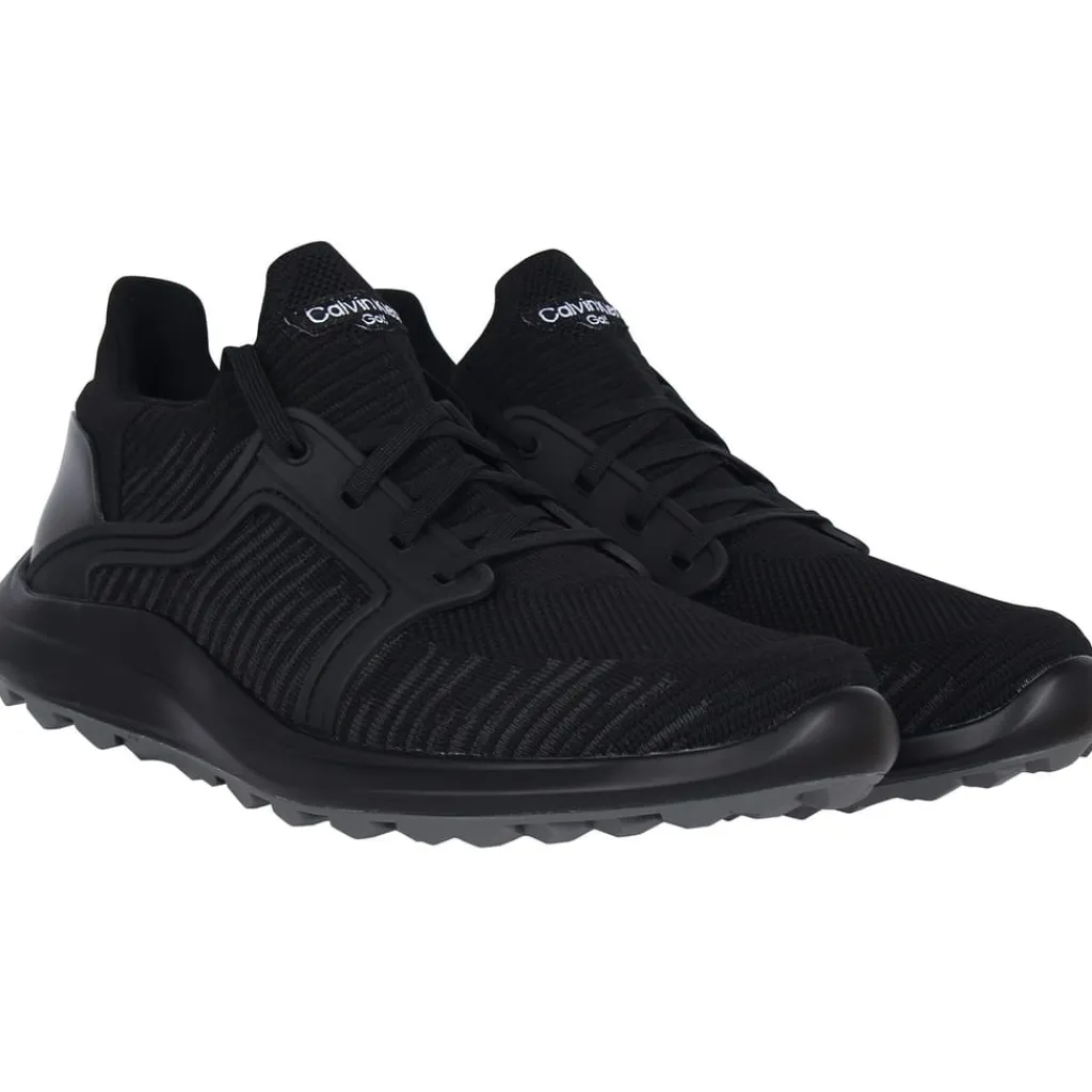 Golf Shoes*Calvin Klein Golf Mens Newport Spikeless Golf Shoes in Black