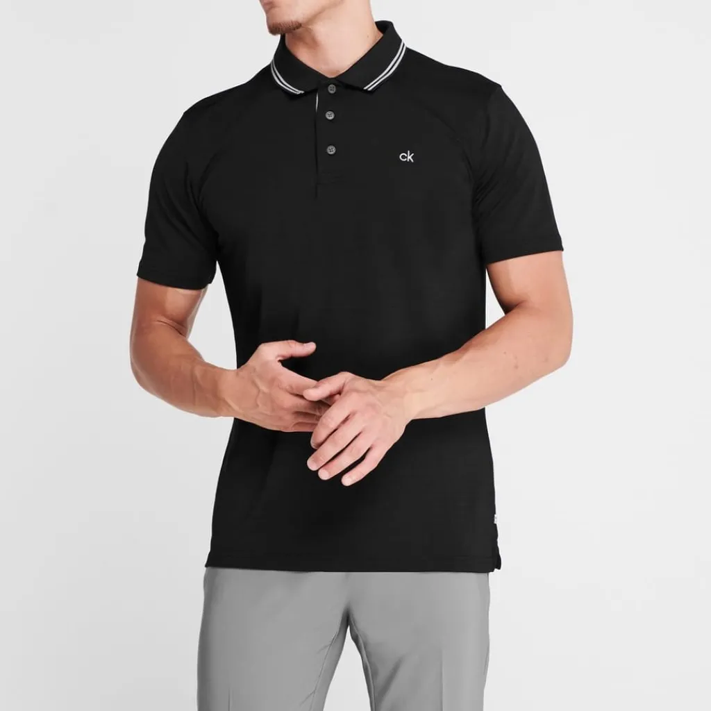 Polo Shirts*Calvin Klein Golf Polo in Black