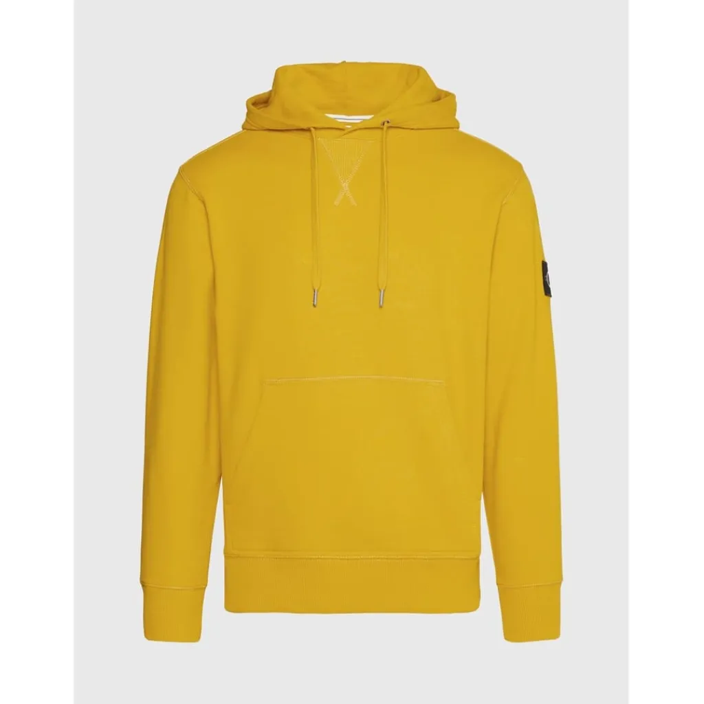 Hoodies*Calvin Klein Jeans Badge Hoodie in Yellow
