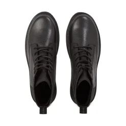 Boots*Calvin Klein Jeans Mid Laceup Boot Lth in Black