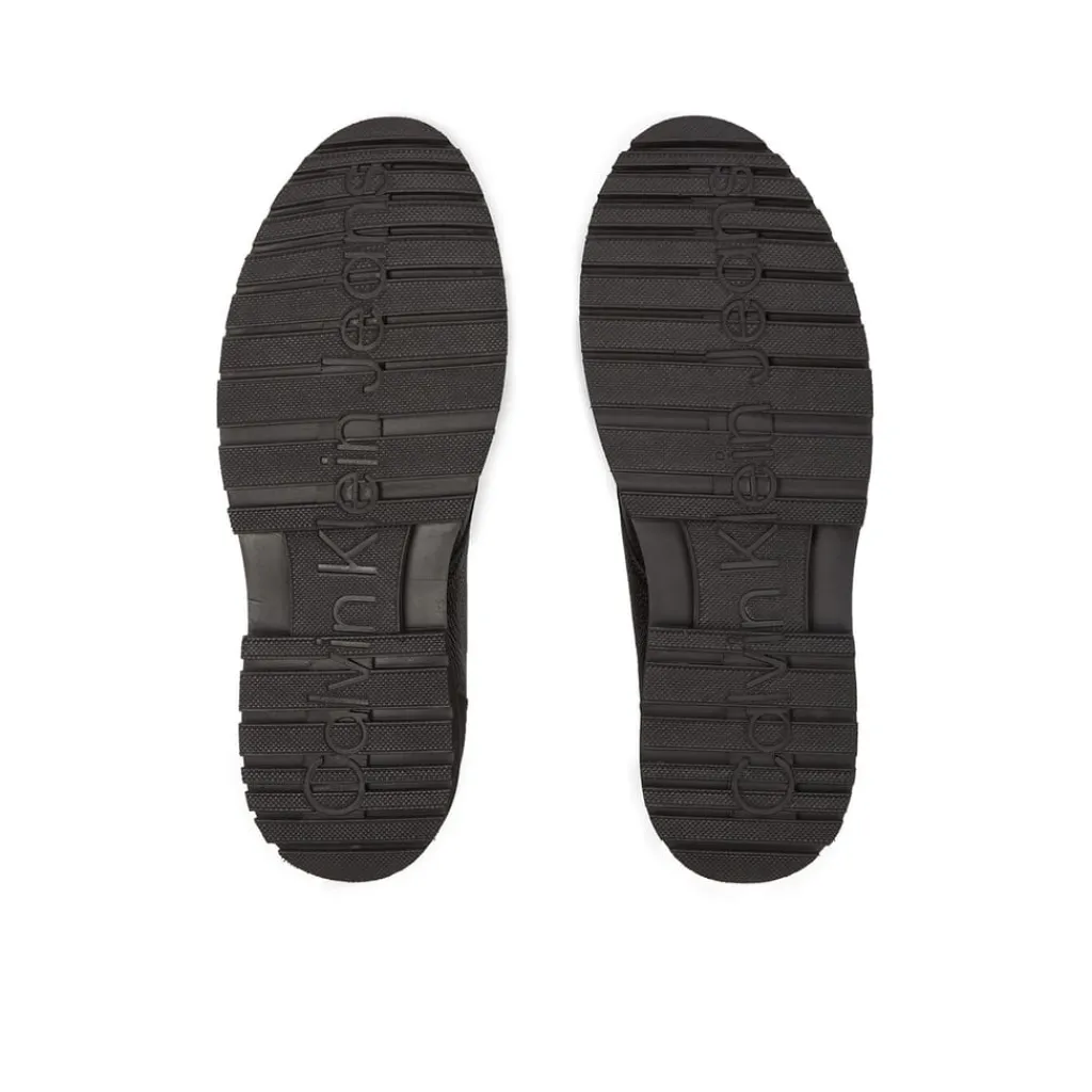 Boots*Calvin Klein Jeans Mid Laceup Boot Lth in Black