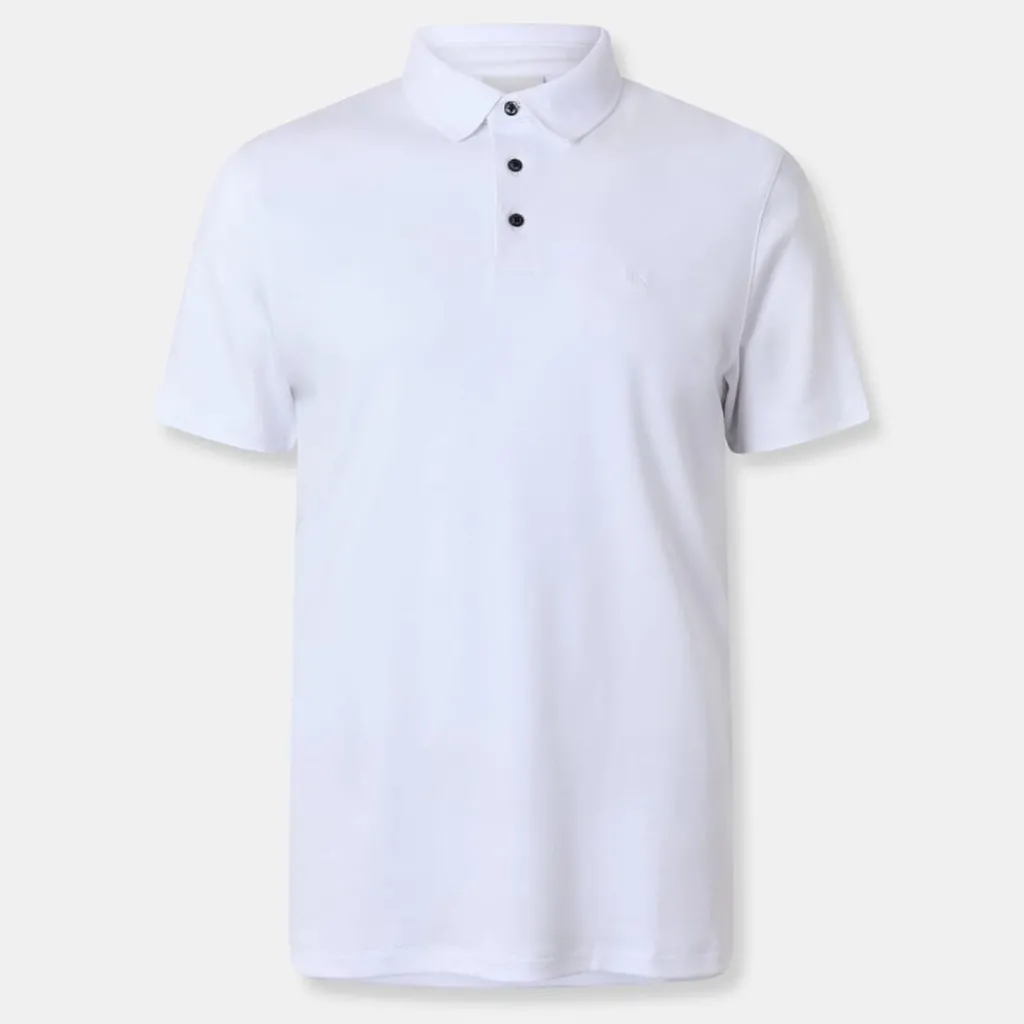 Polo Shirts*Calvin Klein Jeans Pima Regular Fit Short Sleeve Shirt in White