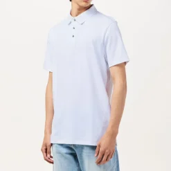Polo Shirts*Calvin Klein Jeans Pima Regular Fit Short Sleeve Shirt in White