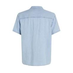 Shirts*Calvin Klein Jeans Regular Fit Short Sleeve Denim Shirt in Blue