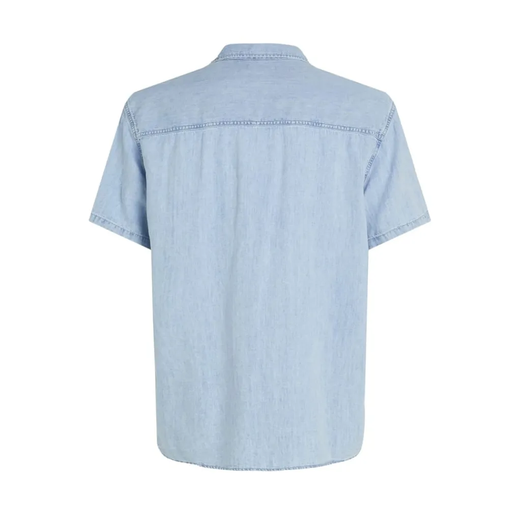 Shirts*Calvin Klein Jeans Regular Fit Short Sleeve Denim Shirt in Blue