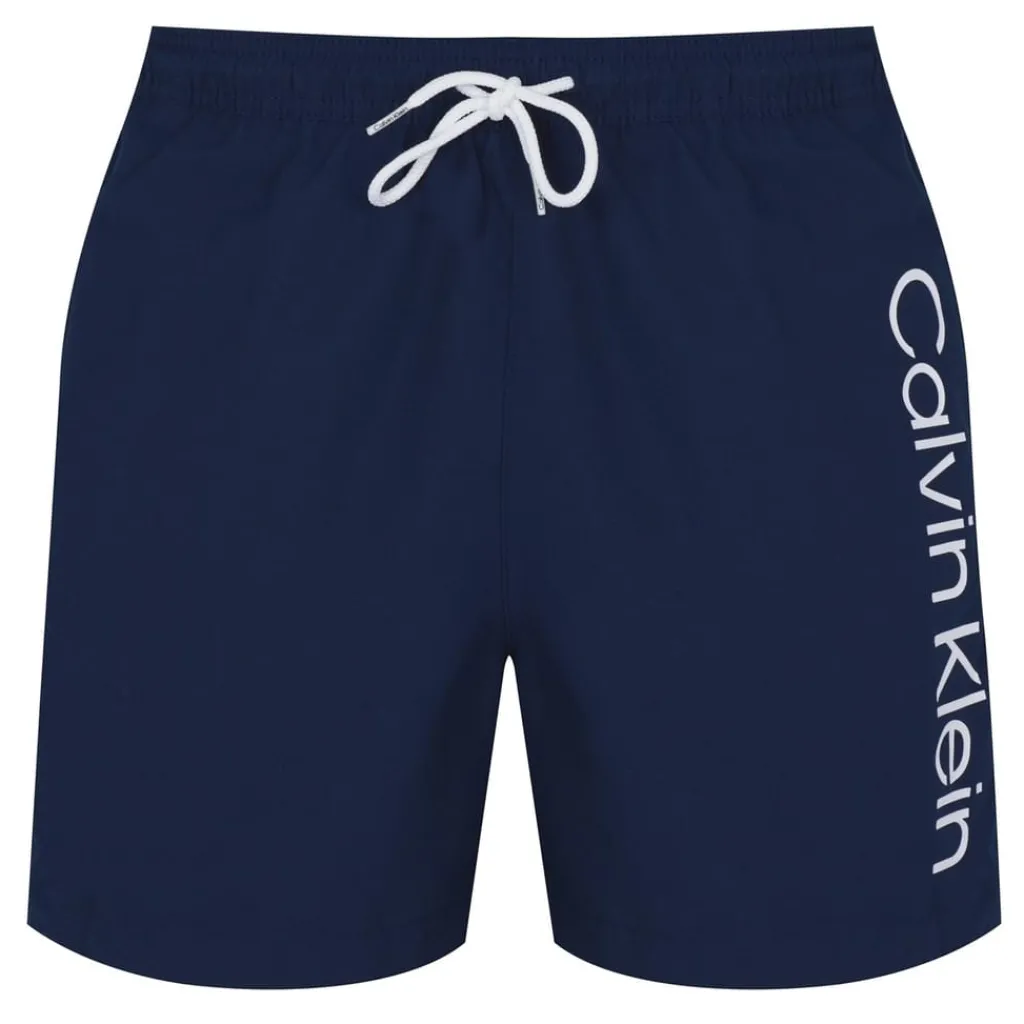 Shorts*Calvin Klein Large Logo Swim Shorts in Blue