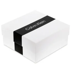 Assorted*Calvin Klein Leather And Stainless Steel Double Strand Bracelet in Black