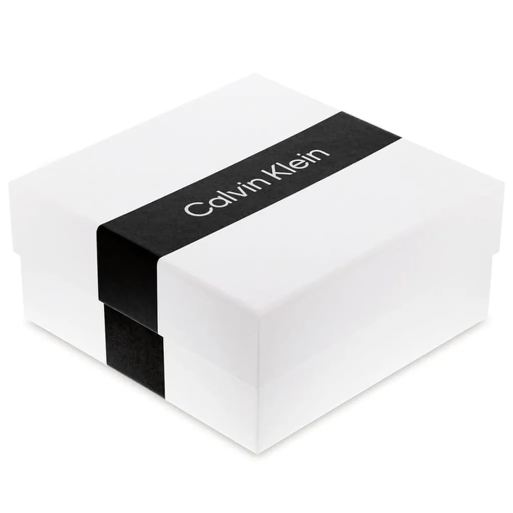 Assorted*Calvin Klein Leather And Stainless Steel Double Strand Bracelet in Black