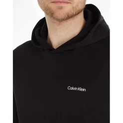 Hoodies*Calvin Klein Logo Repreve Hoodie in Black