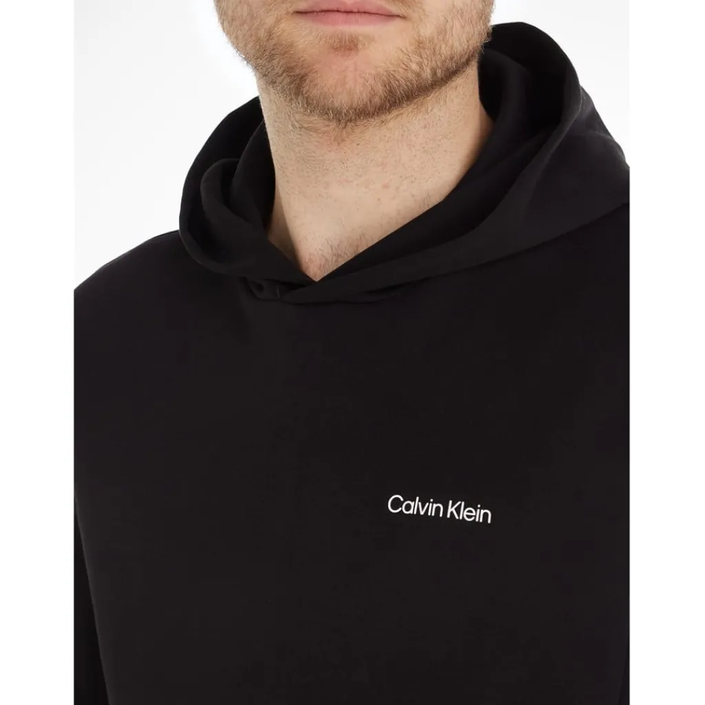 Hoodies*Calvin Klein Logo Repreve Hoodie in Black