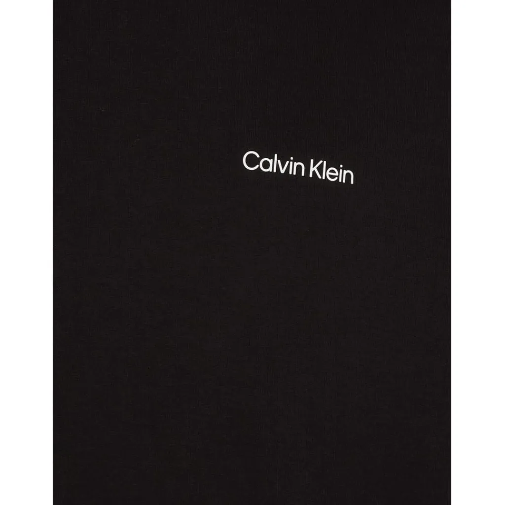 Hoodies*Calvin Klein Logo Repreve Hoodie in Black
