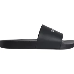 Beach Shoes*Calvin Klein Logo Sliders in Black