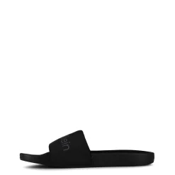 Beach Shoes*Calvin Klein Logo Sliders in Black