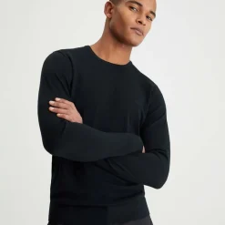 Knitwear*Calvin Klein Merino Wool Jumper in Black