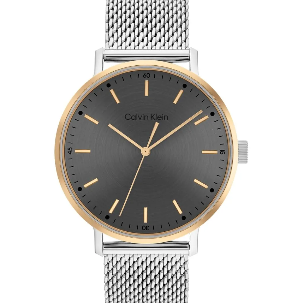 Jewellery-Watches*Calvin Klein Mesh Analogue Watch in Silver