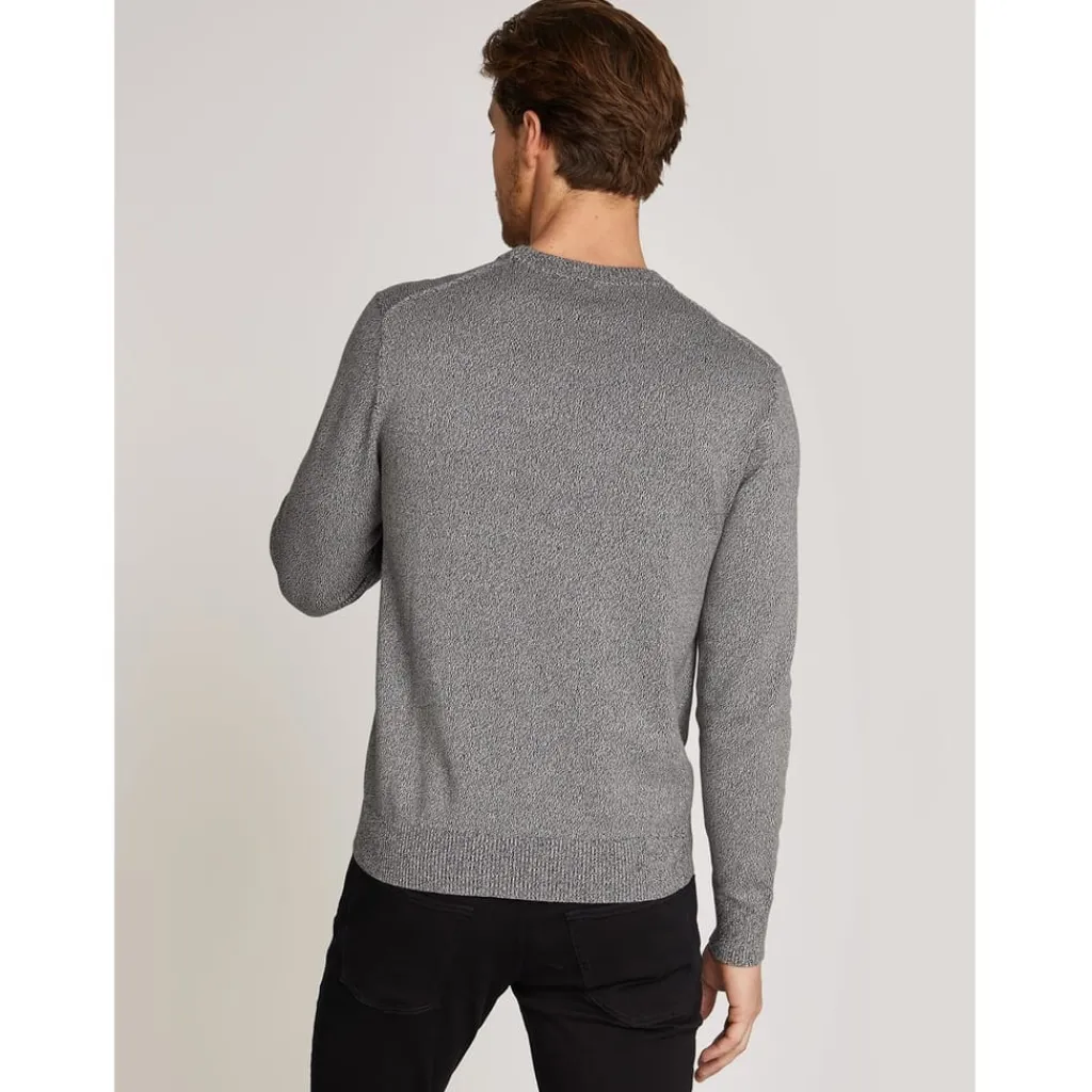 Knitwear*Calvin Klein Over Crew Neck Sweater in Black