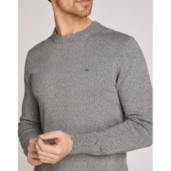 Knitwear*Calvin Klein Over Crew Neck Sweater in Black