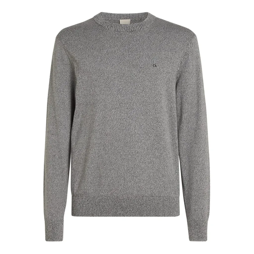 Knitwear*Calvin Klein Over Crew Neck Sweater in Black