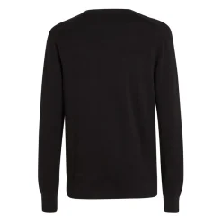 Knitwear*Calvin Klein Pique Structure Sweater in Black