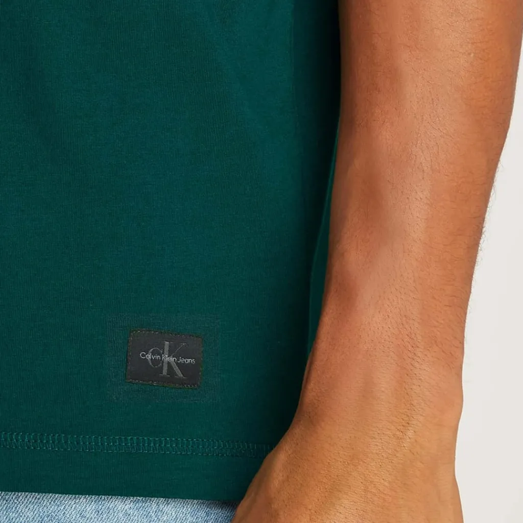 T-Shirts And Vests*Calvin Klein Woven Label Relaxed T-Shirt in Green