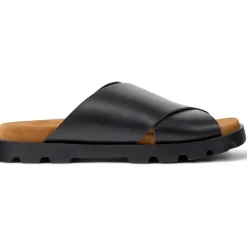 Beach Shoes*Camper Brutus Flatform Slide Sandals in Black