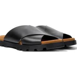 Beach Shoes*Camper Brutus Flatform Slide Sandals in Black
