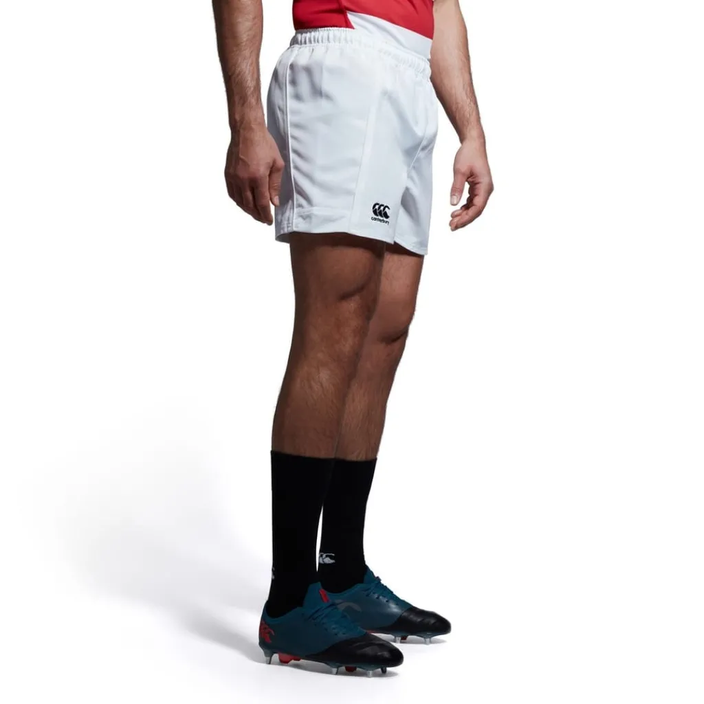 Fitness And Gym Shorts*Canterbury Advantage Shorts with Elasticated Waistband in White