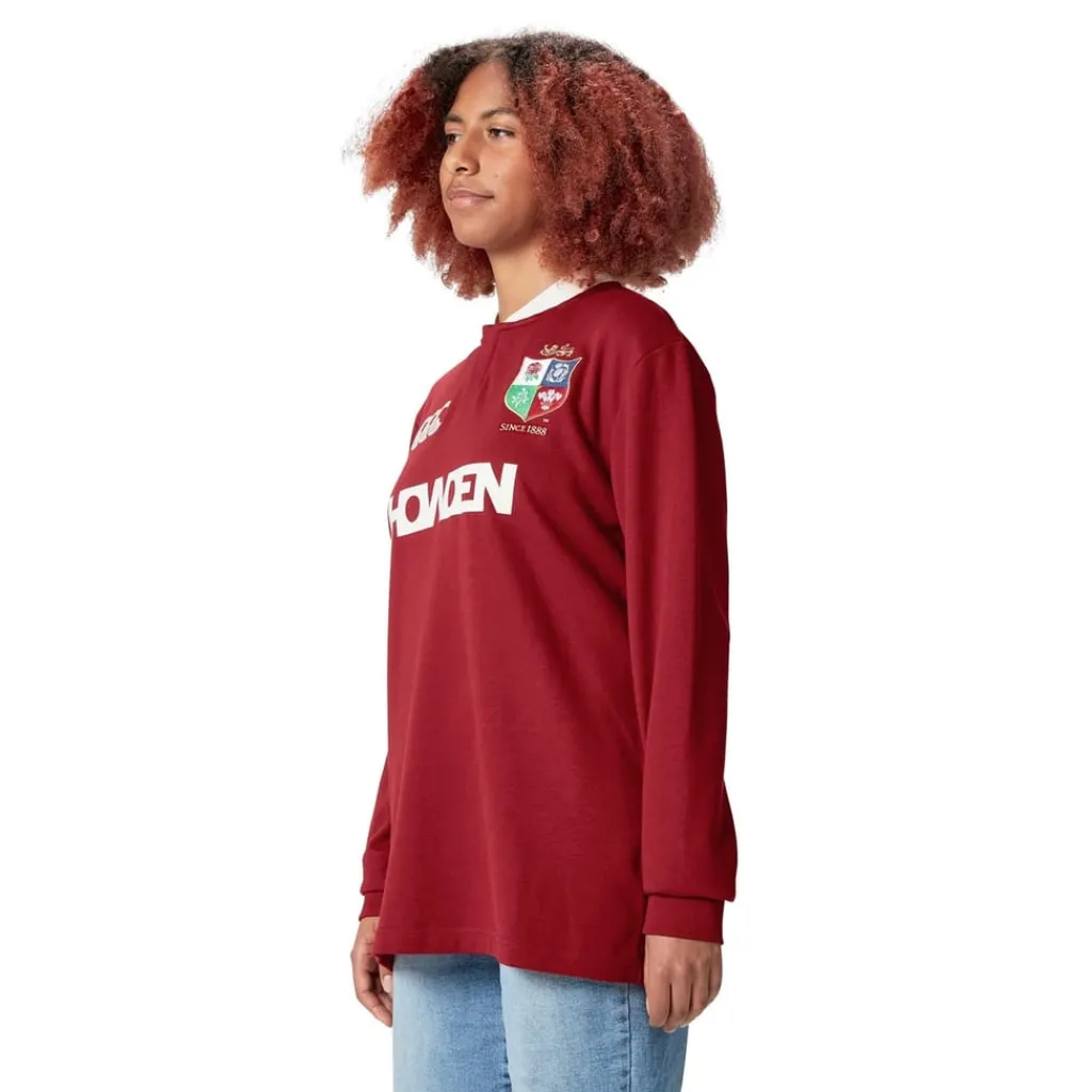 Fitness And Gym Tops*Canterbury British And Irish Lions 2024 Long Sleeve Classic Shirt Adults in Red