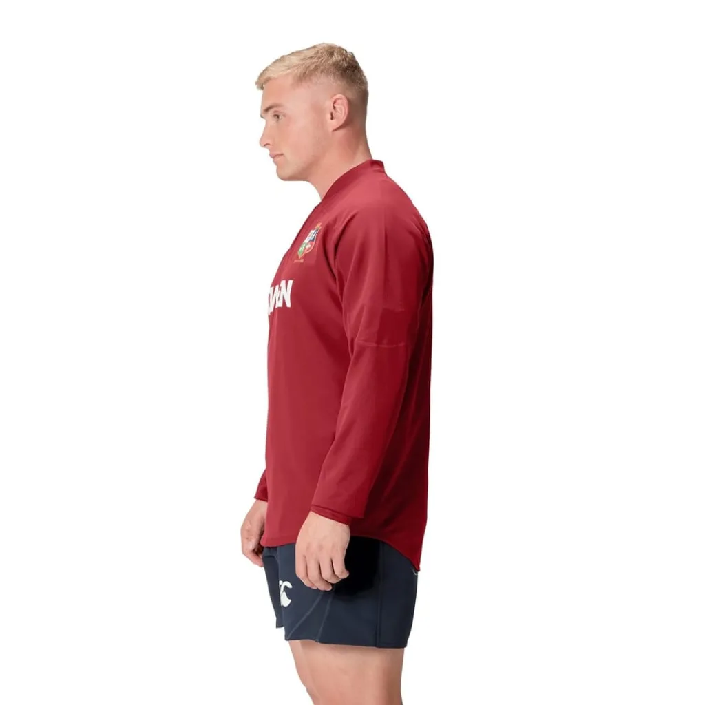 Fitness And Gym Tops*Canterbury British And Irish Lions Drill Top 2025 Adults in Red