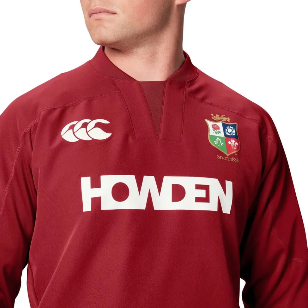 Fitness And Gym Tops*Canterbury British And Irish Lions Drill Top 2025 Adults in Red